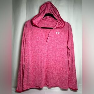 Under Armour Heathered Pink Athletic Hoodie